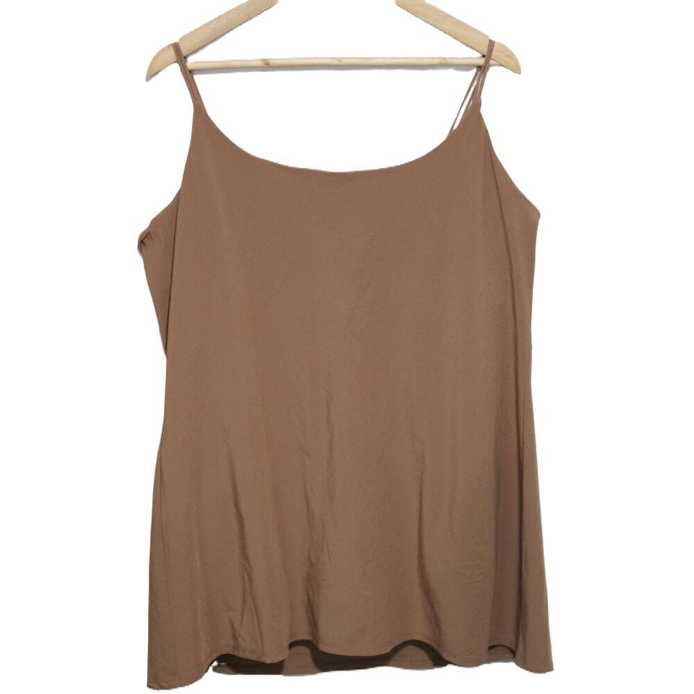 Abercrombie & Fitch Brown Sleeveless Cami Tank Top Slip Shapewear Size XL Petite